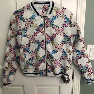 Floral bomber jacket